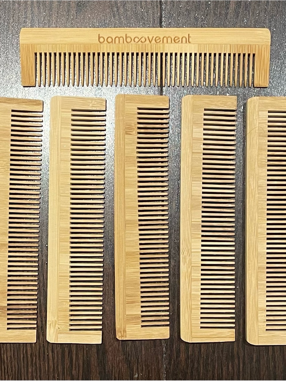 New Bamboo Movement Natural Bamboo Combs - Set